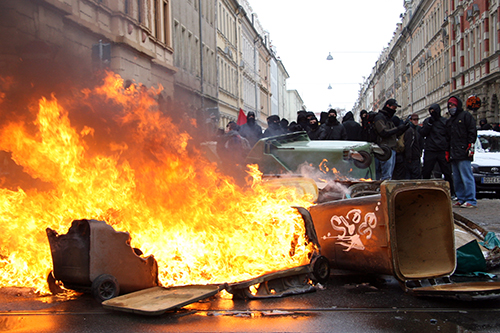 Antifa protest