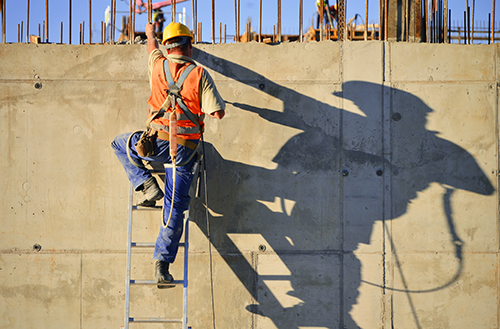 construction worker shadow