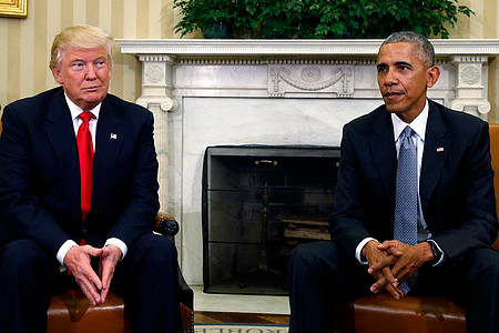 Trump and Obama